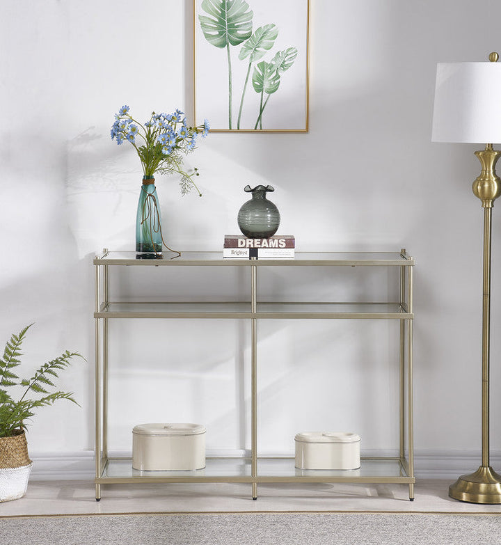 Champagne Console table