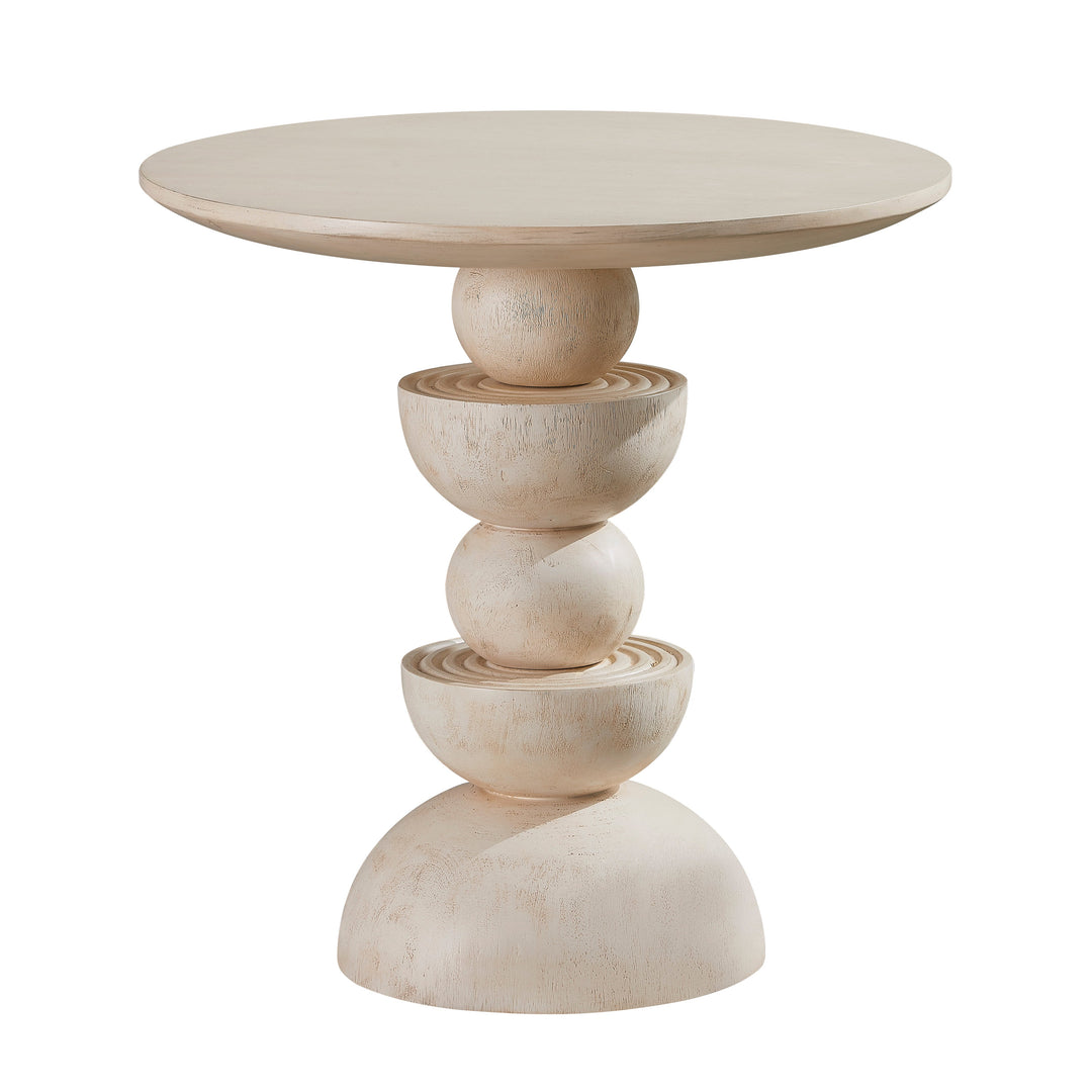 CRV Round offwhite SIDE TABLE