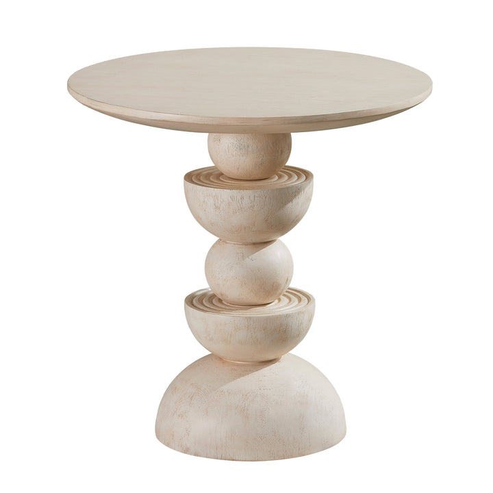 CRV Round offwhite SIDE TABLE