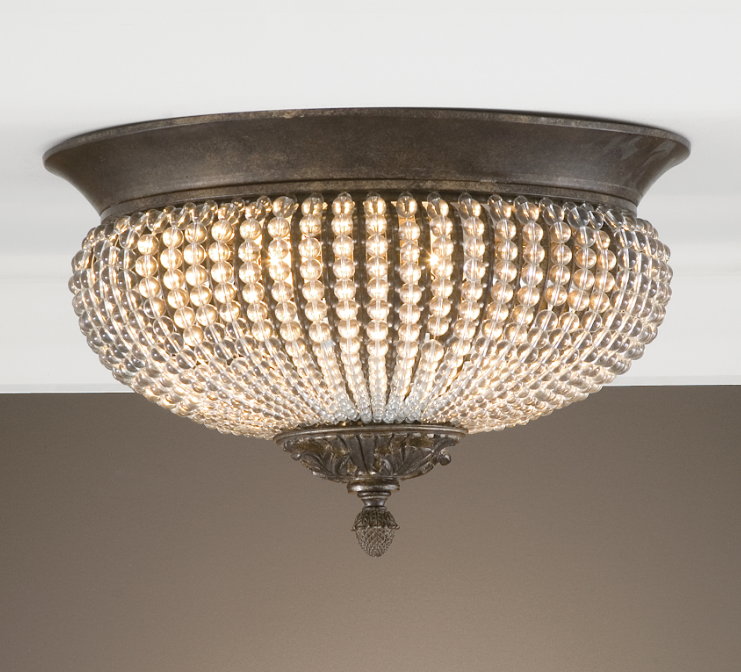 Cristal De Lisbon, 2 Lt Flush Mount