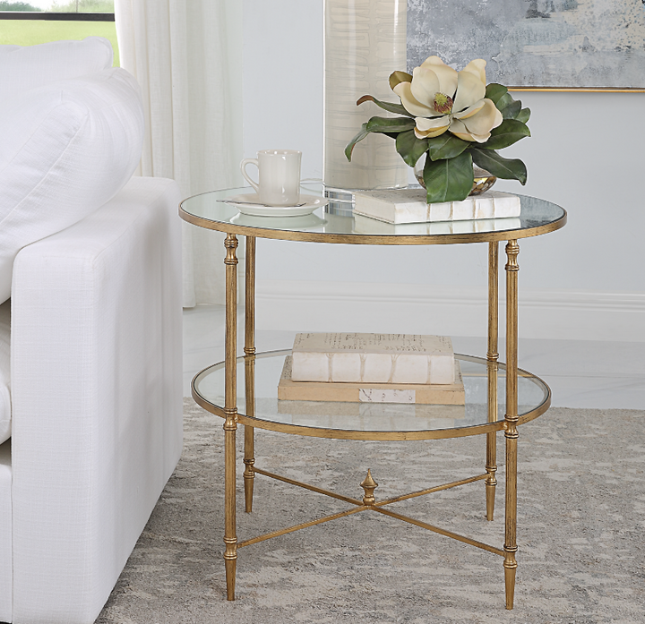 Henzler Round End Table - 66x68 CM