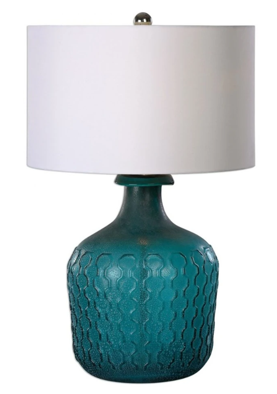 Laval Blue Glass Table Lamp