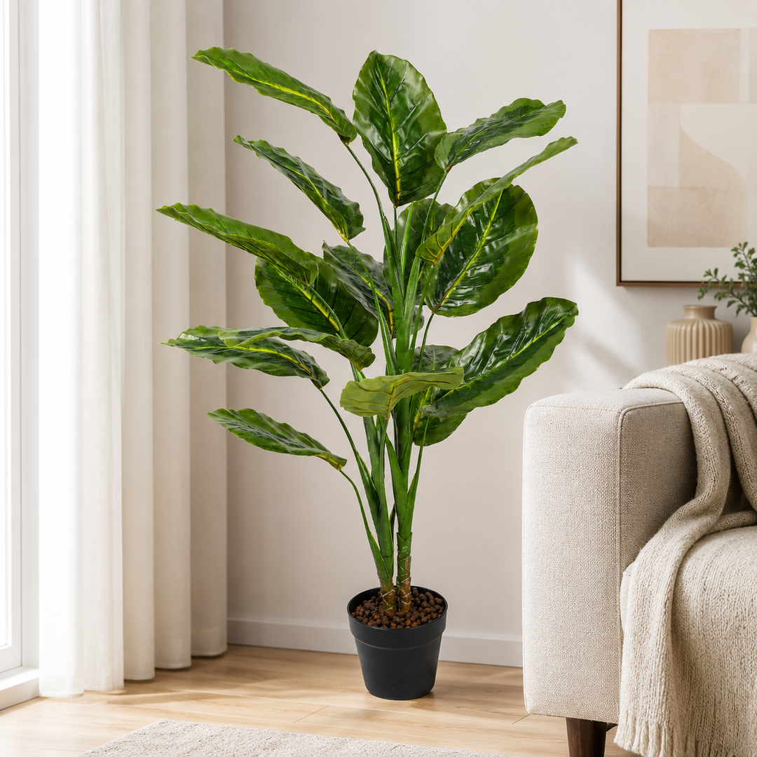 Artificial Calathea Green Plant 120CM Light Green