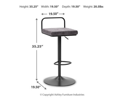 Strumford  Bar Height Bar Stool