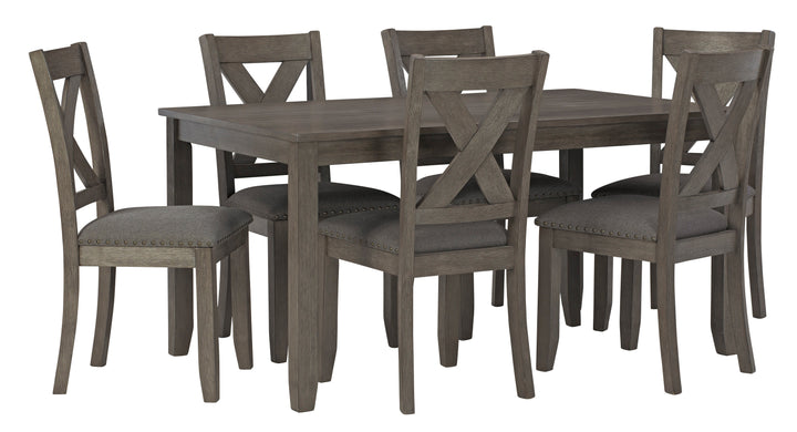 Caitbrook Dining Table and Chairs (Set of 6)