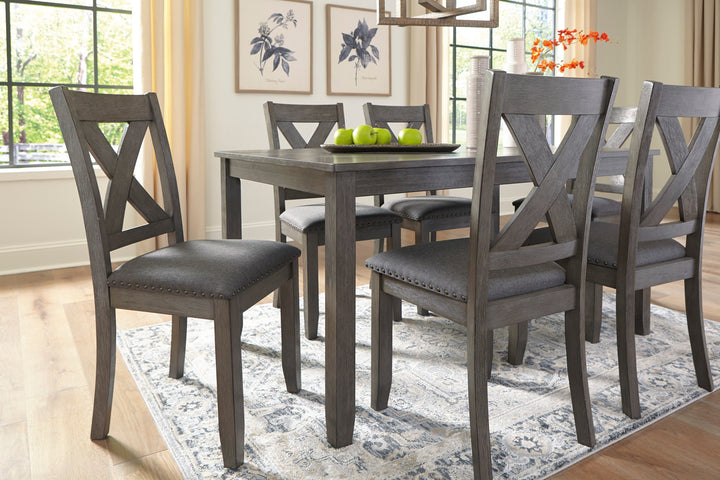 Caitbrook Dining Table and Chairs (Set of 6)