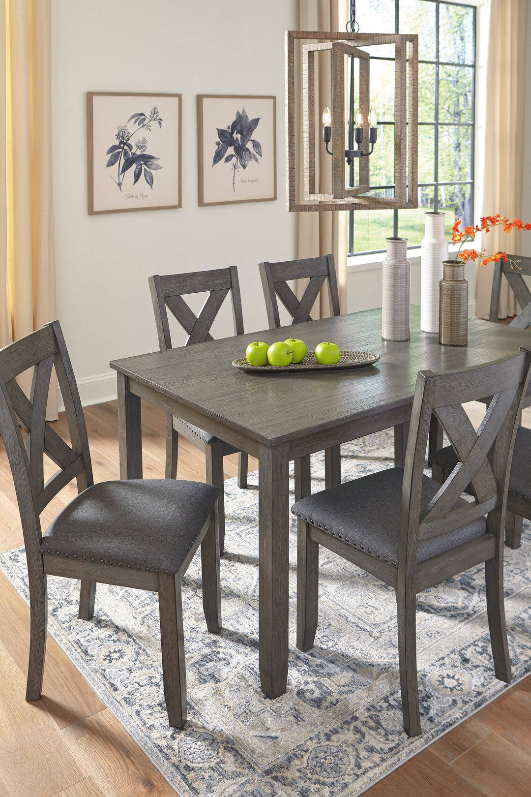 Caitbrook Dining Table and Chairs (Set of 6)