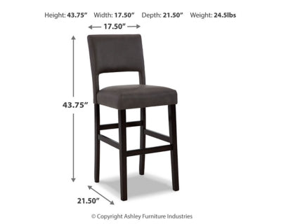 Leektree Bar Height Bar Stool(D470-430)