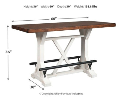 RECT Dining Room Counter Table