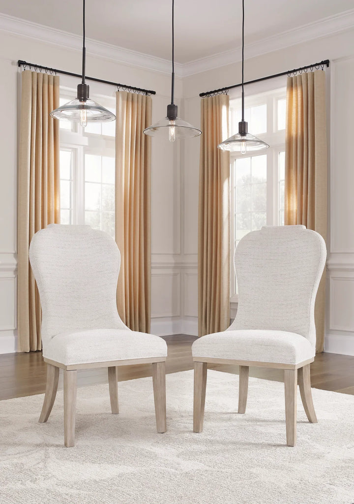 Jorlaina Dining Table Set ( Round  4 Chair / Rectangle  8 Chair )