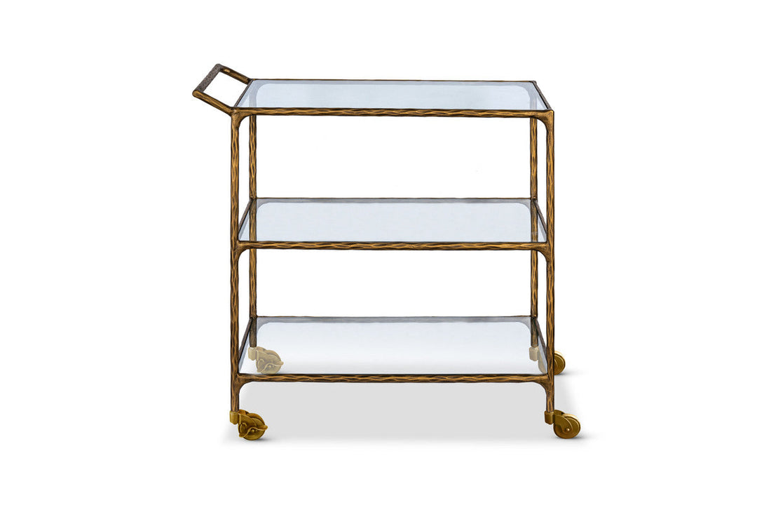 Iron - Gold  glass tray