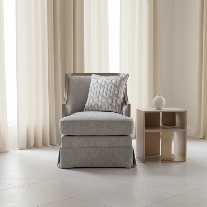 Harper Quartz Straight Chair Skirting