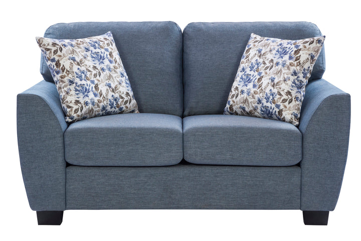 Denver Blue Loveseat (163cm)