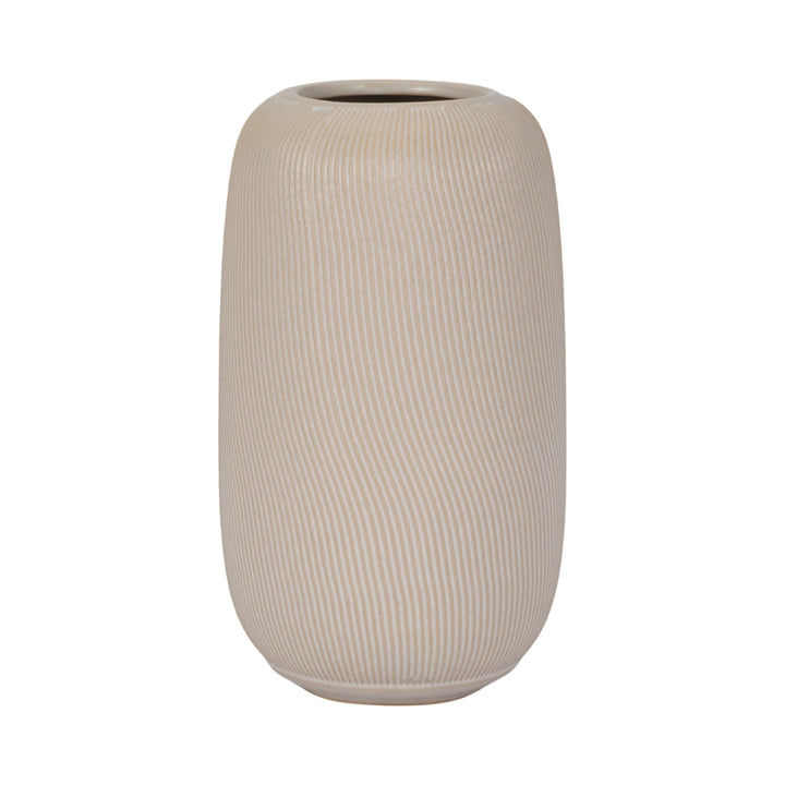 12" KITAMI LARGE VASE, IVORY