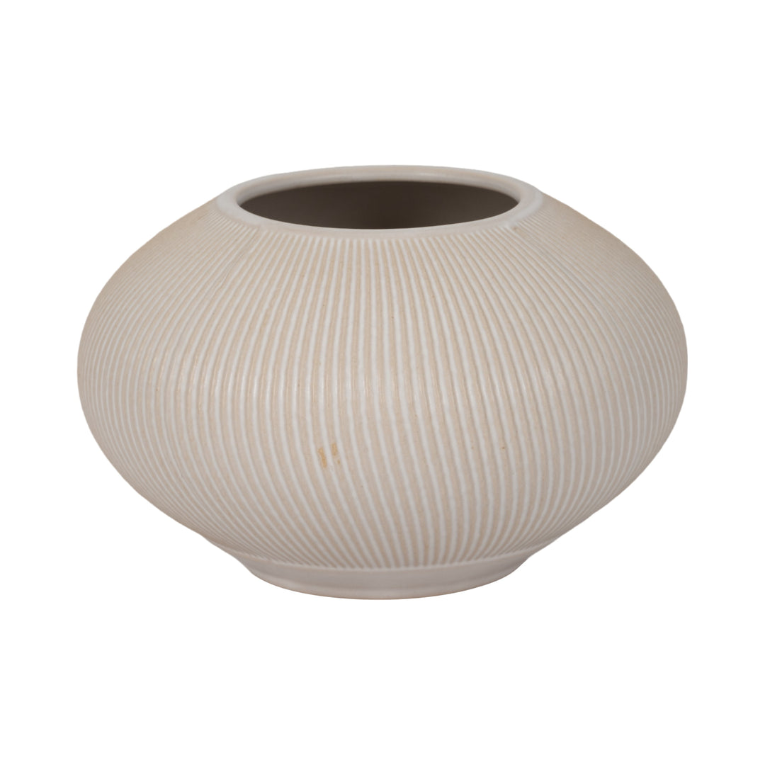 8" KITAMI MEDIUM VASE, IVORY