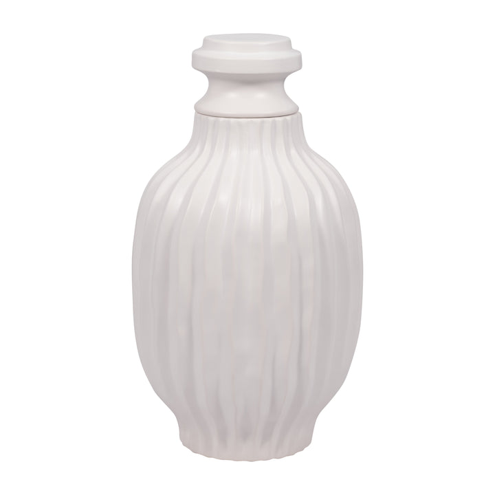 FENTON LARGE CERAMIC LIDDED JAR