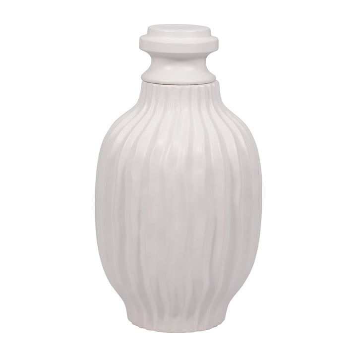 FENTON LARGE CERAMIC LIDDED JAR