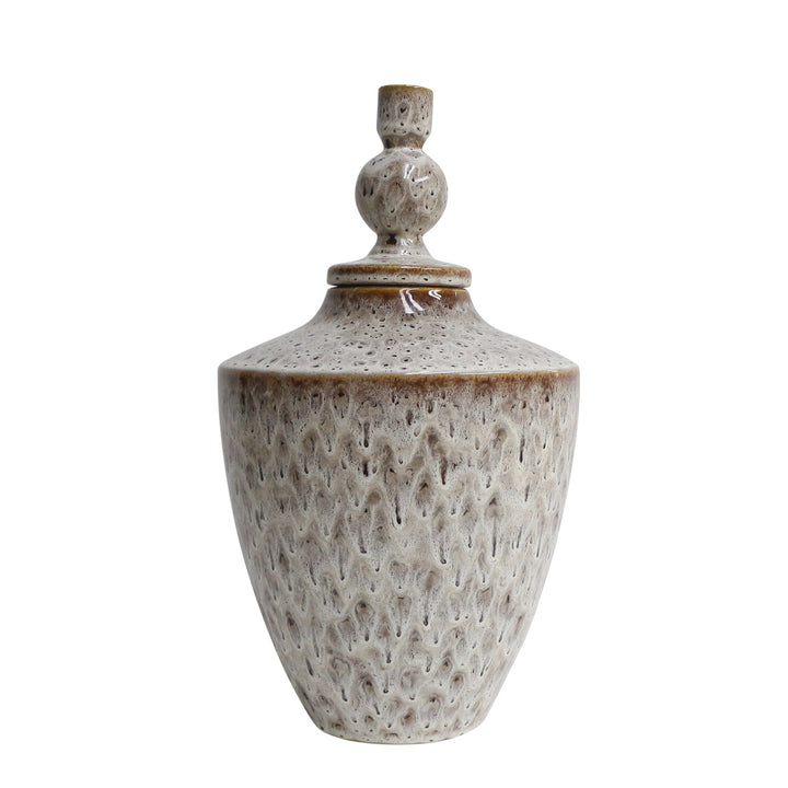 TRUMAN SMALL CERAMIC LIDDED JAR