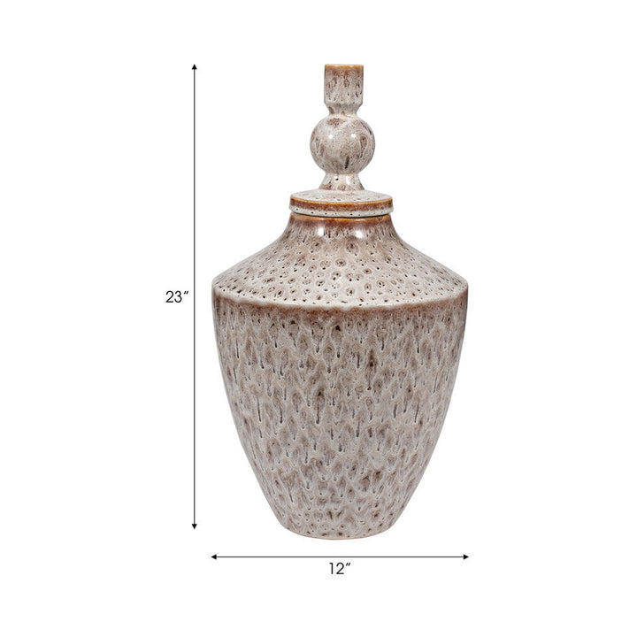 TRUMAN LARGE CERAMIC LIDDED JAR