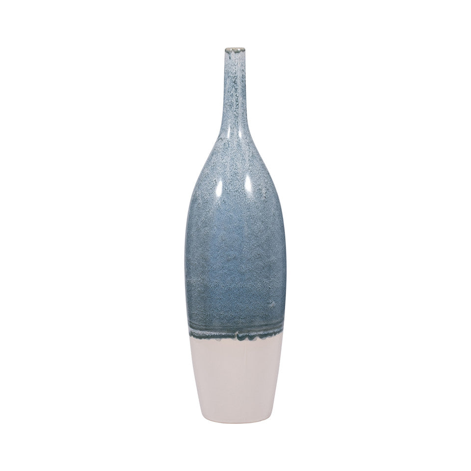 30" KASHION LARGE BLUE CERAMIC VASE