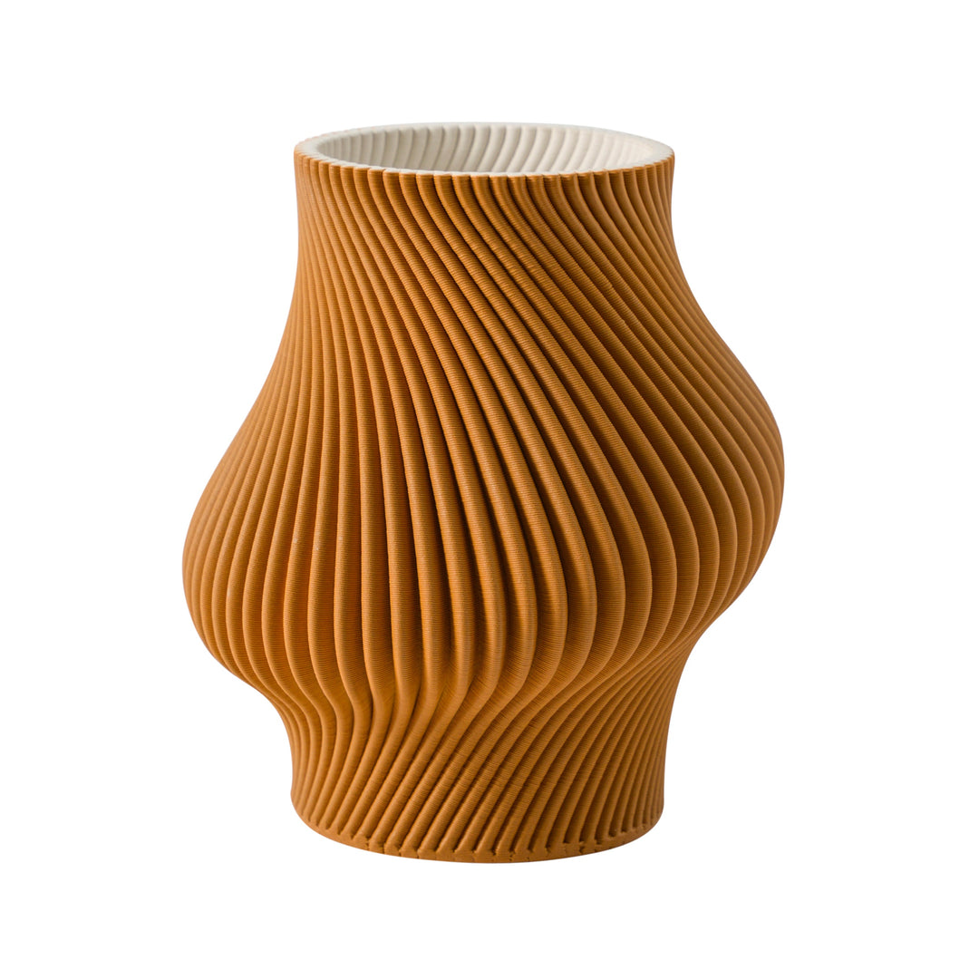 11" SEYMOUR 3D PRINTED VASE, APPLE CINNAMON