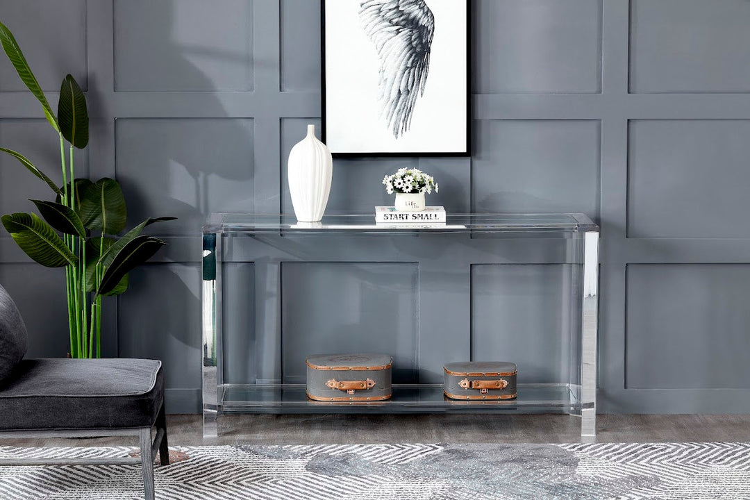 Morrigan Acrylic Console table