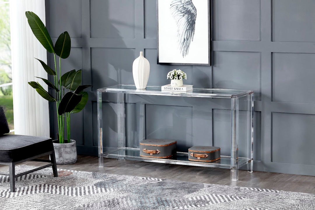 Morrigan Acrylic Console table