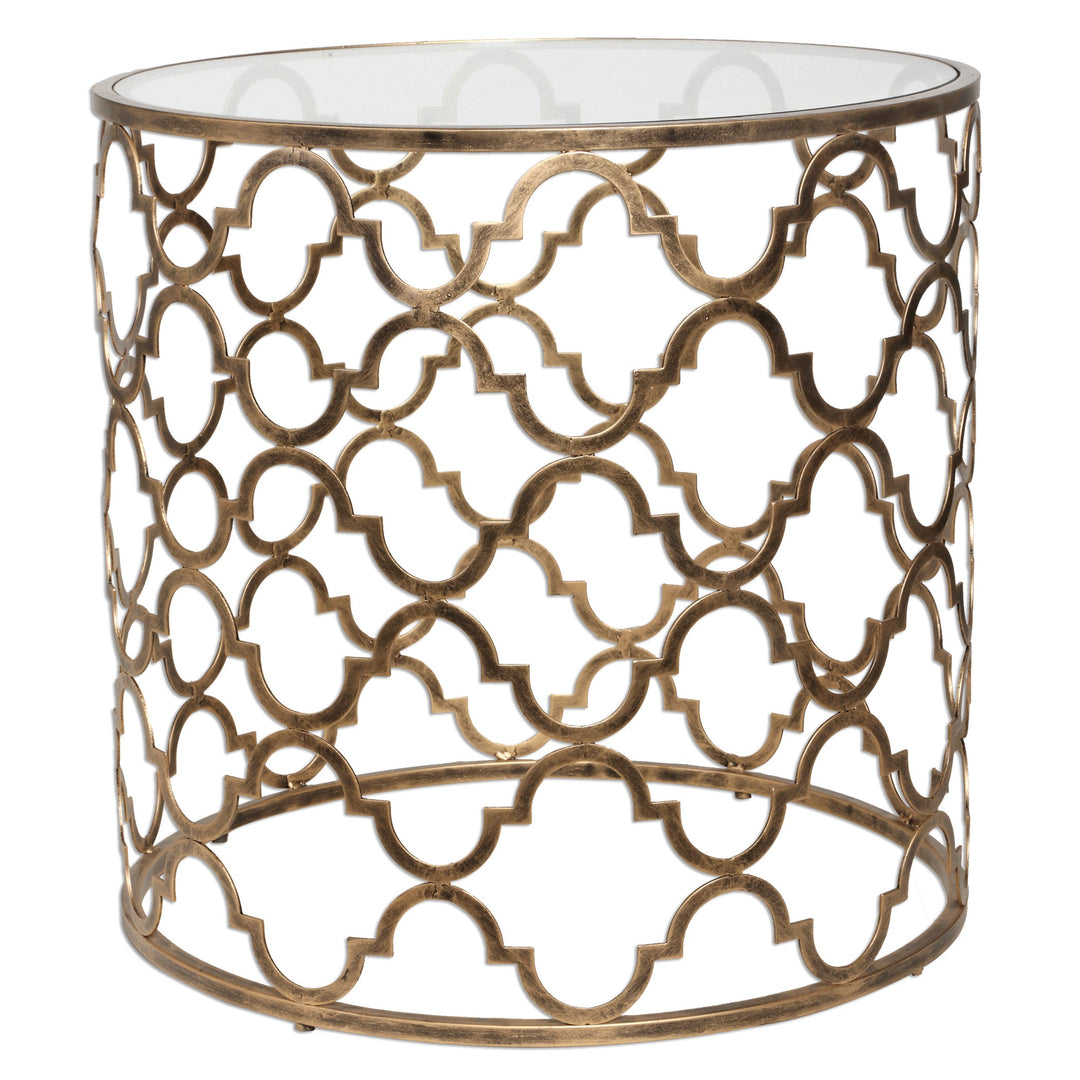 Quatrefoil End Table