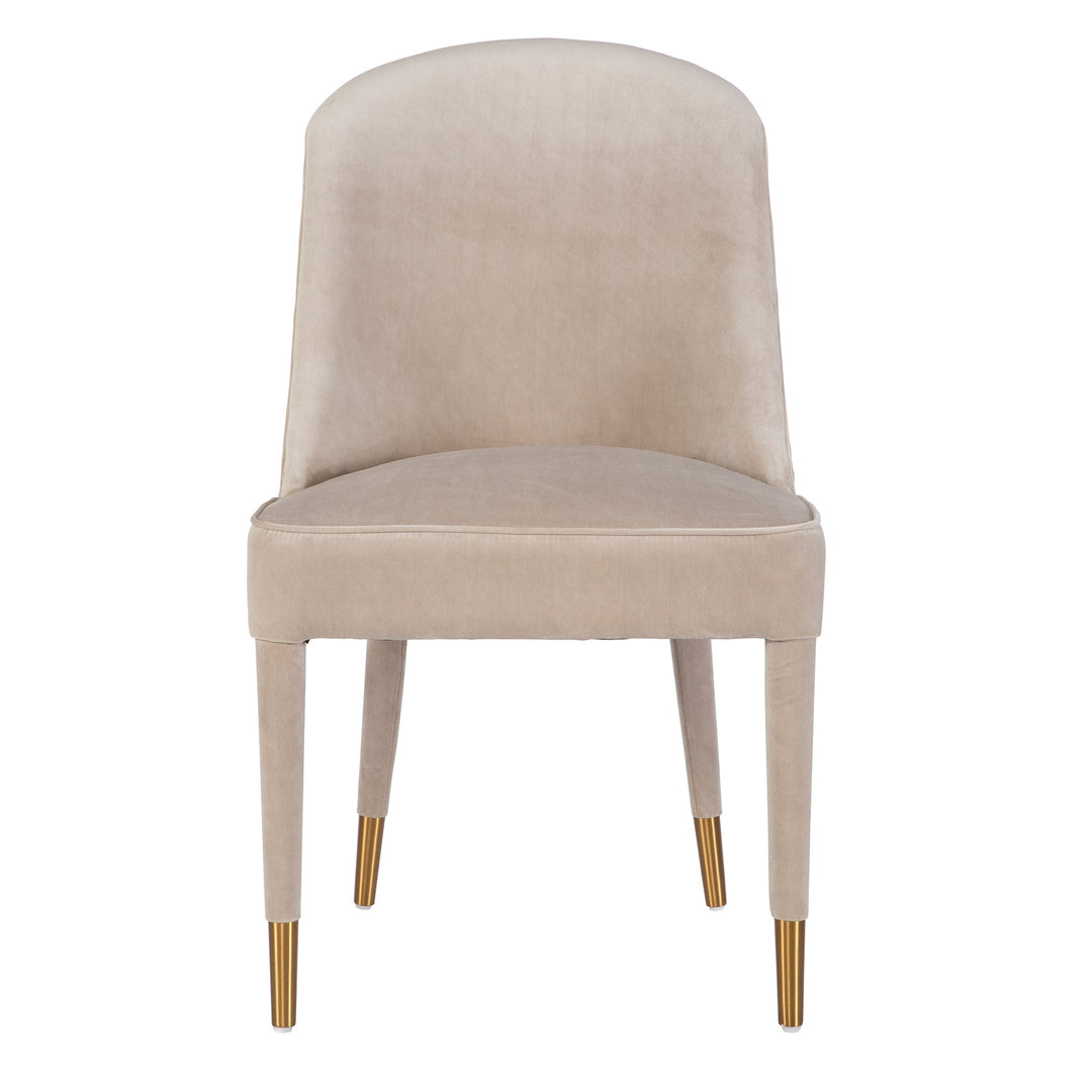 Brie Armless Chair, Champagne