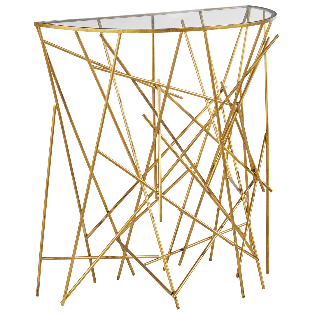 Uttermost Philosopher Gold Console Table