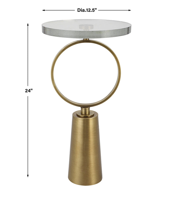 Uttermost Ringlet Brass Accent Table