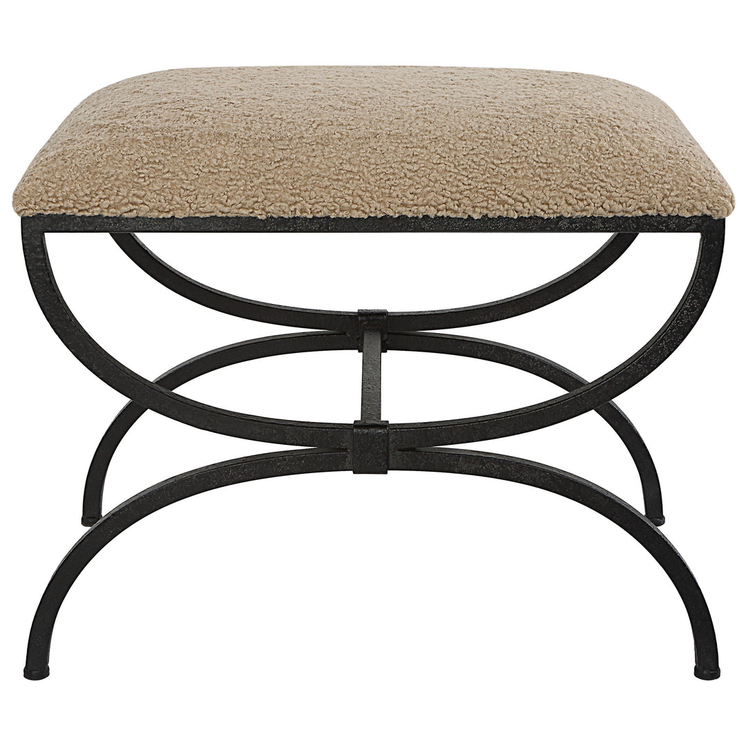 Uttermost Hacienda Plush Latte Small Bench