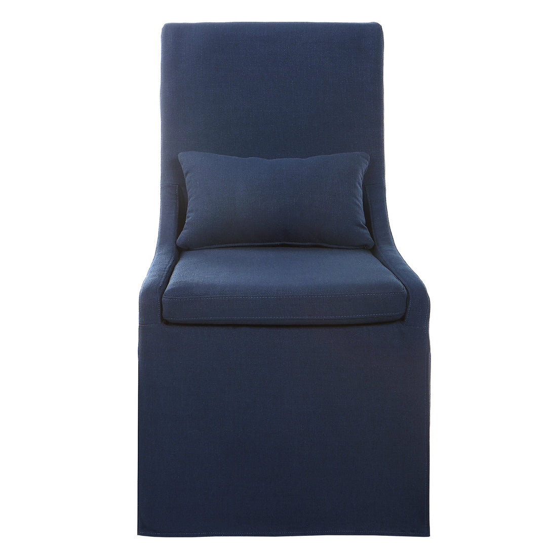 Coley Armless Chair, Denim