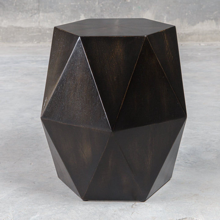 Uttermost Volker Black Geometric Accent Table