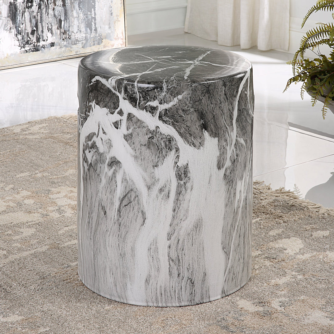 Marvel Marbled Garden Stool