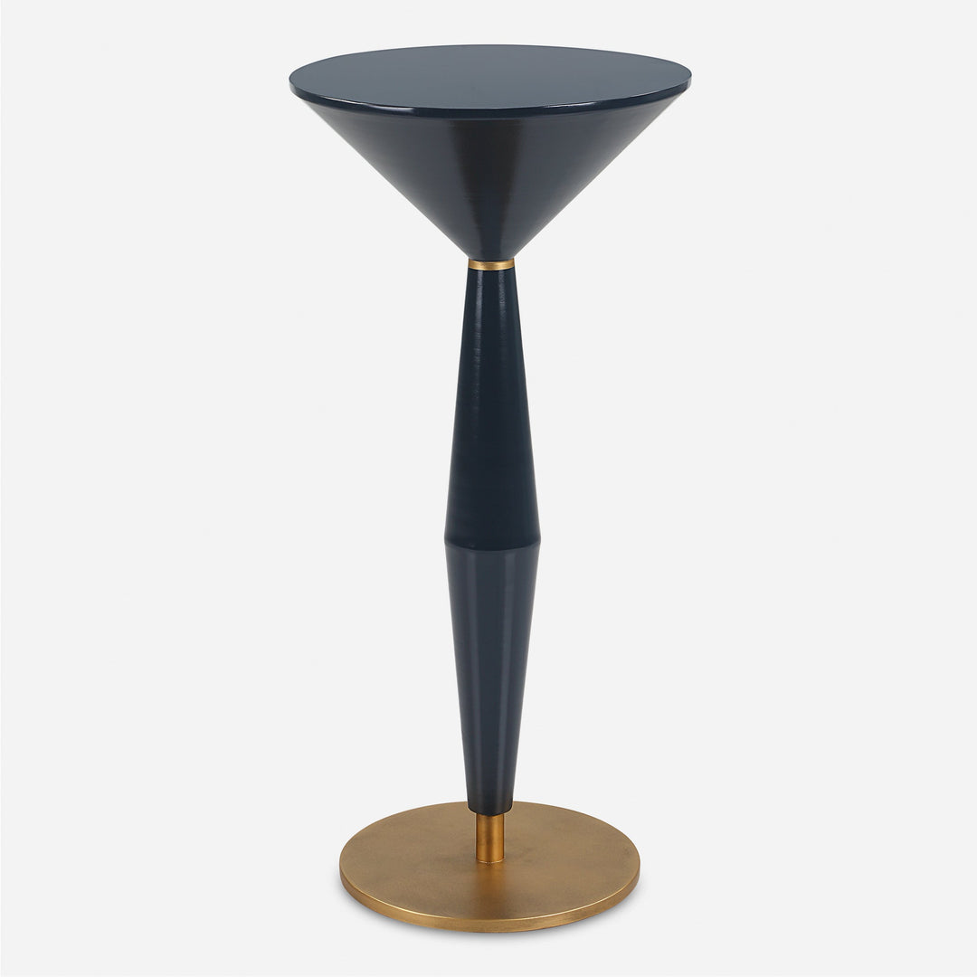 Uttermost Luster Navy Blue Accent Table