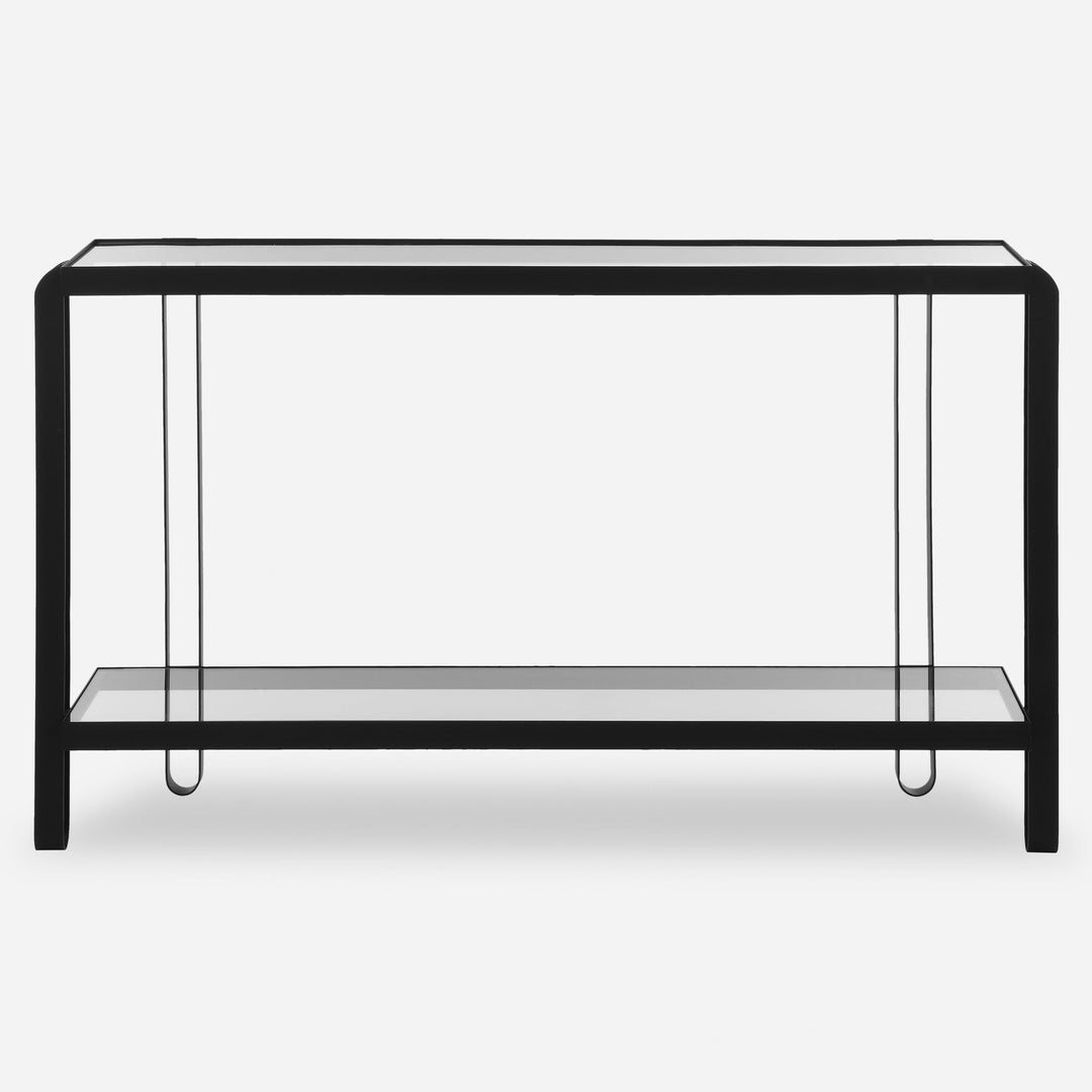 Shadow Black Iron Console Table