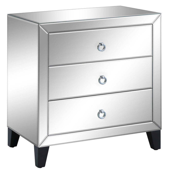 Bentley 3 Drawer Beveled Mirrord Chest