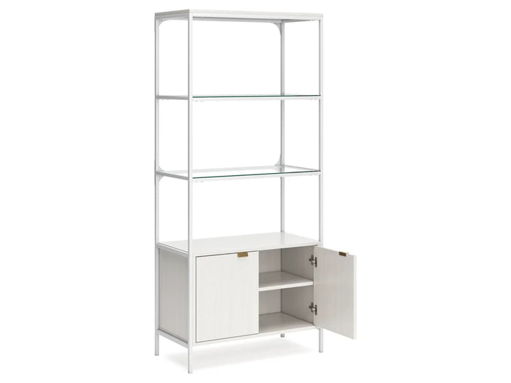 Deznee 2 Door 72" Bookcase with 2 Shelves(H162-17)