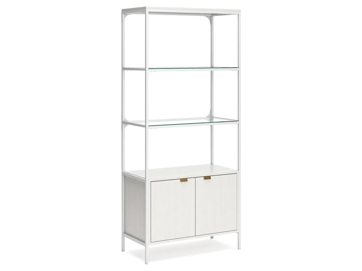 Deznee 2 Door 72" Bookcase with 2 Shelves(H162-17)