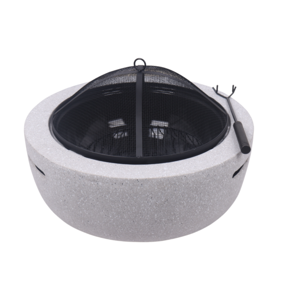 Round Firepit Light Gray - L90XW90xH42CM