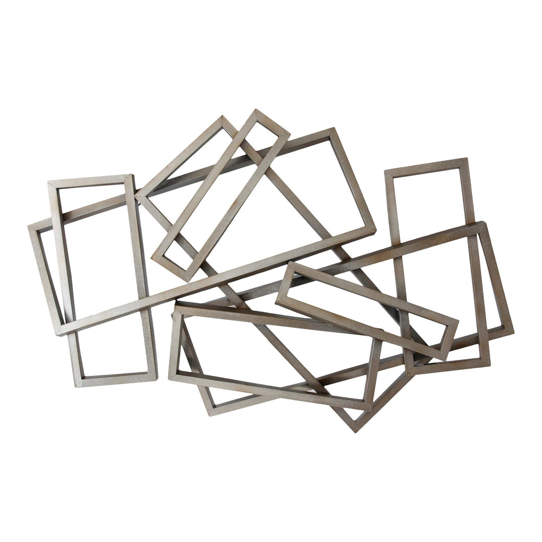 Metal Rectangles Wall Décor