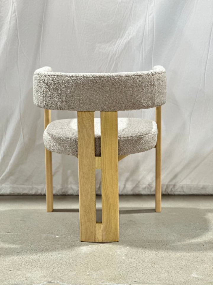 Hailey Armchair with Solid Rubberwood Leg