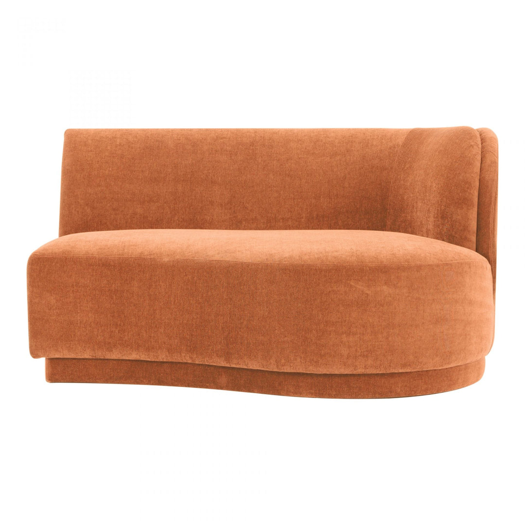 Yoon 2 Seat Sofa Right Rust