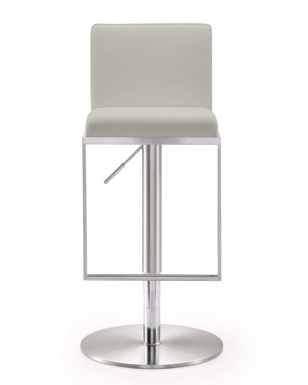 Amalfi Light Grey Stainless Steel Barstool