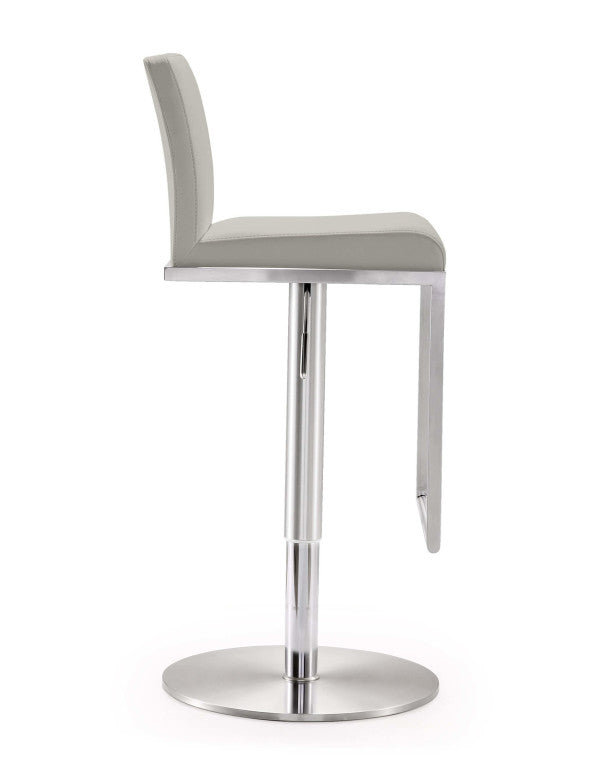 Amalfi Light Grey Stainless Steel Barstool