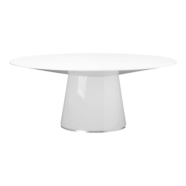 Otago Oval Dining Table White