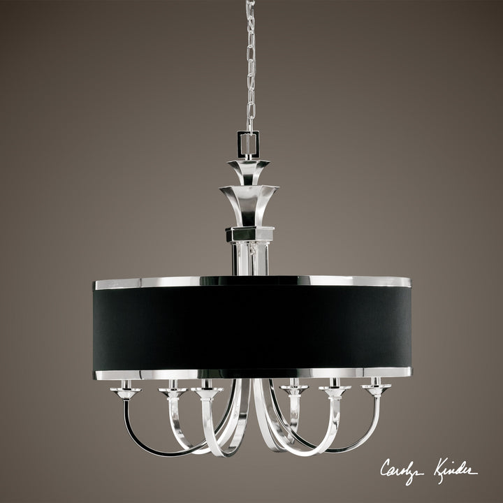 Tuxedo, 6-Lt Single Shade Chandelier