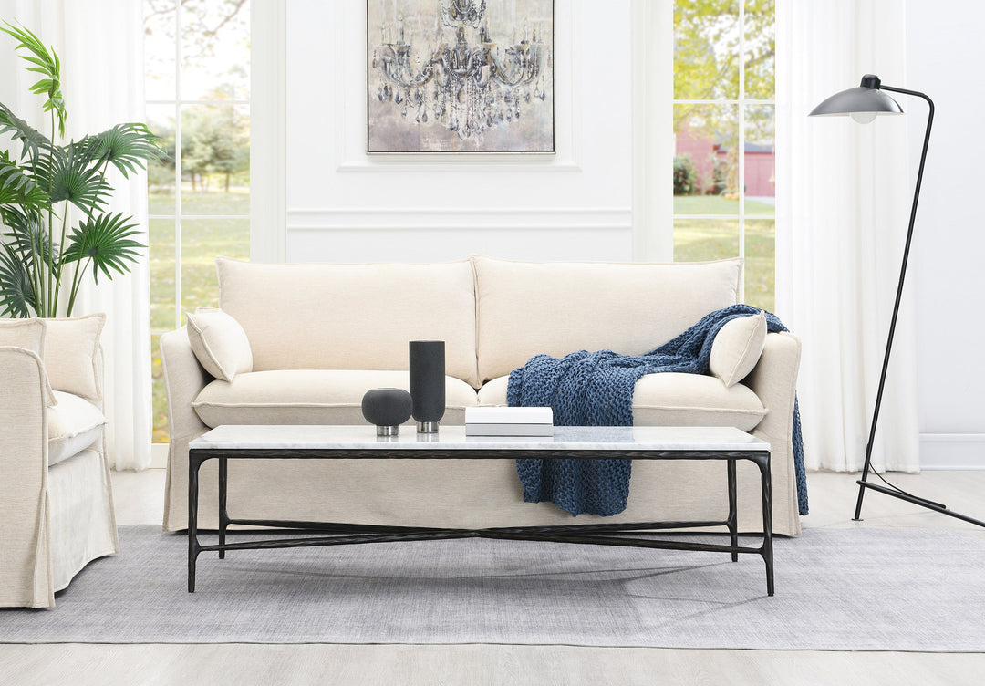 Luxo Coffee Table With Marble Top