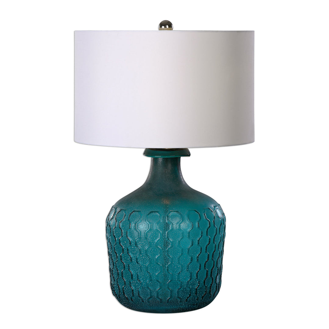 Laval Blue Glass Table Lamp